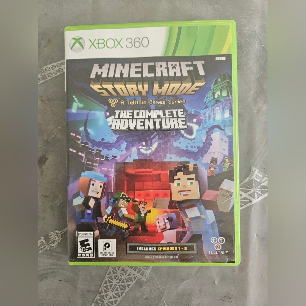 Minecraft Story Mode (The Complete Adventure) - Xbox 360 (Pre-Owned/Scratched)
